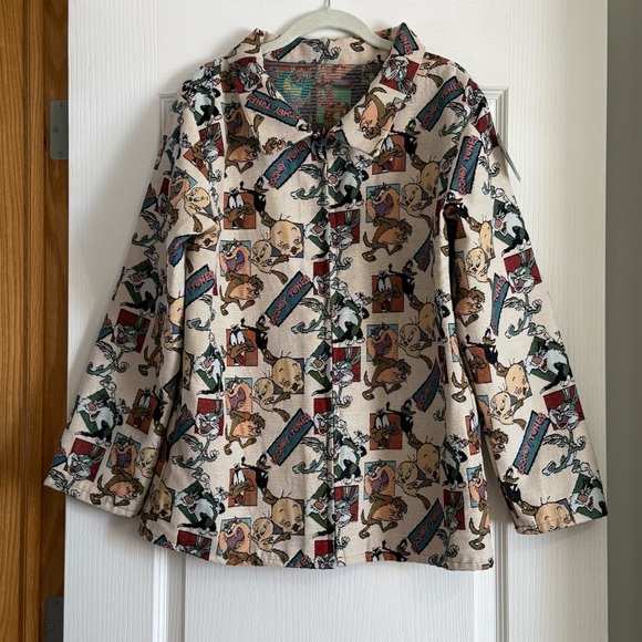 Handmade Jackets & Blazers - Handmade Looney Tunes Zip Jacket